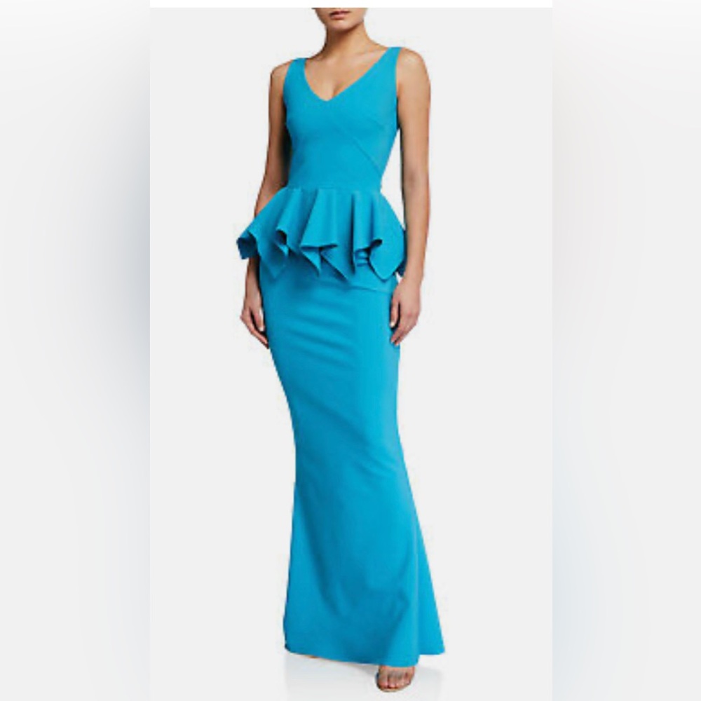 Chiara Boni blue evening dress